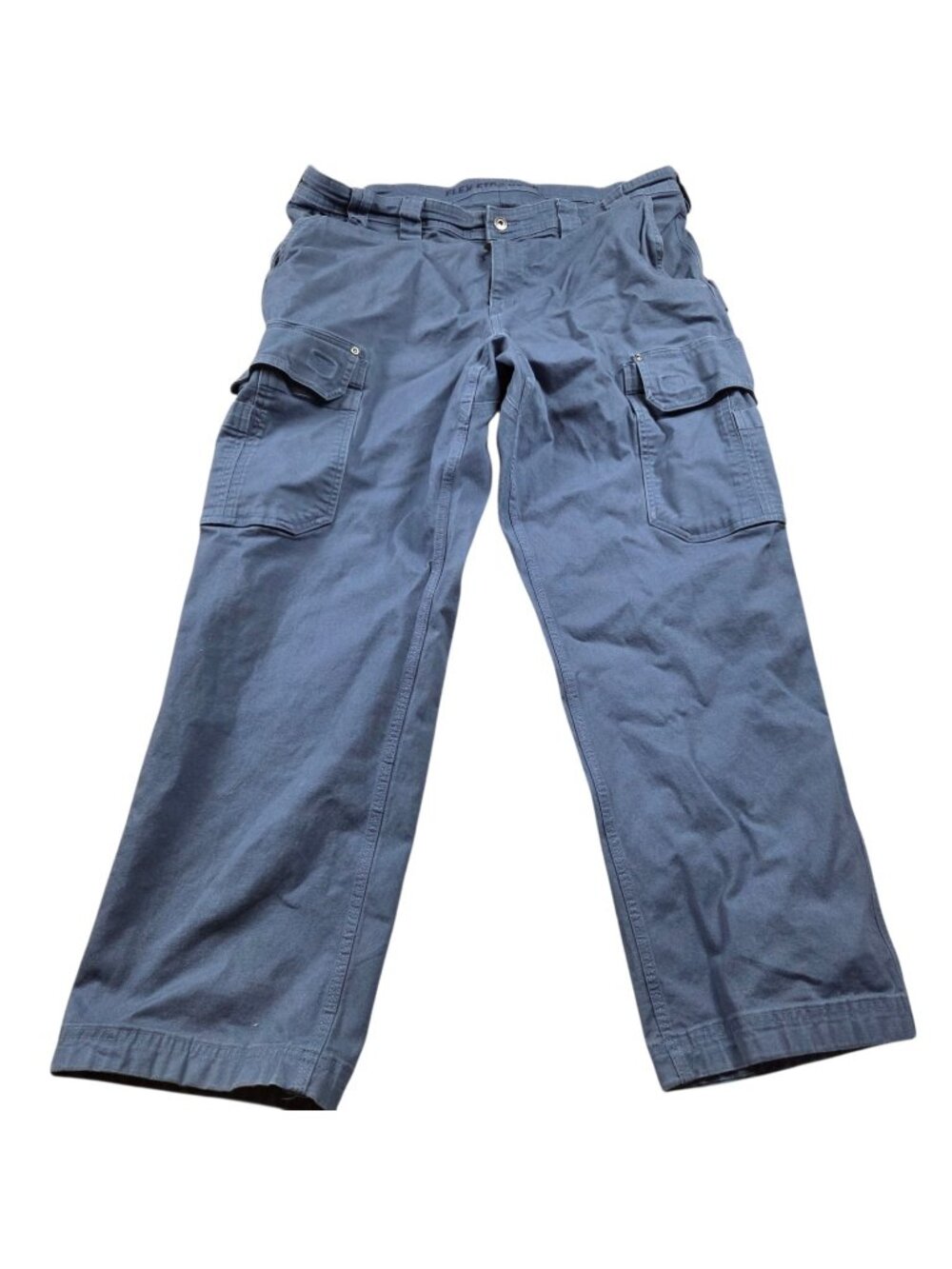 Duluth Trading Co Blue Flex Fire Hose Cargo Work Pants 40x30
